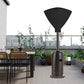 Patio Heater Head Cover, Outdoor Round 34"D Heater Cover, Black Waterproof Heater Top Cover for Standing Heat with Zipper and Storage Bag , Dustproof, UV-Resistant