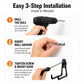 Garage Hooks, 6 Pack Small Round Wall Hooks for Hanging Heavy Duty Ladders, Bikes, Tools Ideal for Garage, Garden, Basement Utility Room Storage (Black)