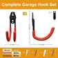Garage Hooks, 6 Pack Large Round Wall Hooks for Hanging Heavy Duty Ladders, Bikes, Tools Ideal for Garage, Garden, Basement Utility Room Storage (Orange)