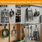 Garage Hooks, 6 Pack Large Round Wall Hooks for Hanging Heavy Duty Ladders, Bikes, Tools Ideal for Garage, Garden, Basement Utility Room Storage (Orange)