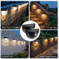 Raised Garden Bed Solar Lights Magnetic with Dusk to Dawn Sensors Wide Angle IPX4 Waterproof Solar Powered Lights Outdoor for Planter Raised Beds Garden Patio Yard Fence, Warm White - White - Size 4 Pack