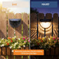 Raised Garden Bed Solar Lights Magnetic with Dusk to Dawn Sensors Wide Angle IPX4 Waterproof Solar Powered Lights Outdoor for Planter Raised Beds Garden Patio Yard Fence, Warm White - White - Size 8 Pack