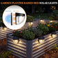 Raised Garden Bed Solar Lights Magnetic with Dusk to Dawn Sensors Wide Angle IPX4 Waterproof Solar Powered Lights Outdoor for Planter Raised Beds Garden Patio Yard Fence, Warm White - White - Size 8 Pack