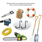 4 Pcs Rafter Hanger Hook, Large S Hooks, Upgraded Fence Hangers, Ladder and Bike Hanging Hooks for Storage, Heavy Duty Garage Utility Rafter Hook for Hanging Hose, Plants, Chairs and More - Black - Size 4 Pcs