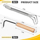 Bonsai Tools, Bonsai Root Rake, Small Root Hook,Rake Pic for Soil Loosening | Bonsai Repotting Tools, Stainless Steel,Japanese Bonsai Tools Single Hook,Heavy Duty 3-Prong,Succulent,Indoor Outdoor Planter