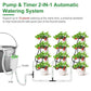 Automatic Plant Watering System – Indoor Drip Irrigation Kit with Timer & Pump, Rechargeable Programmable Watering Device for 12 Potted Plants,Self-Watering System for Houseplants, Greenhouse&Office