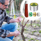 Grafting Tool Kit with Grafting Wax, Knife, Tape for Fruit Trees | Complete Grafting Set, 8 oz Wax, 2-5/8" Curved/straight Knife, 3 Tapes, 12 Labels, for Floral Budding, Garden Maintenance