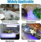 Mist Maker,DC 5V Water Fountain Pond Fog Machine LED Color Change Fogger for Halloween Garden Rockery Yard Outdoor