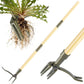 Weed Puller Tool, Stand Up Heavy Duty Weed Remover Tool with Long Handle – 4-Claw Steel Head Weeder for Dandelions, Bamboo Garden Hand Weeding Tool, No Kneeling for Easy Root Removal