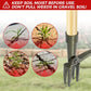 Weed Puller Tool, Stand Up Heavy Duty Weed Remover Tool with Long Handle – 4-Claw Steel Head Weeder for Dandelions, Bamboo Garden Hand Weeding Tool, No Kneeling for Easy Root Removal