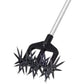 Rotary Cultivator Set, Adjustable Rotary Cultivator Garden Tool Reseeding Grass or Soil Mixing Soil Tiller Aerator Lawn Tool Garden Handheld Tiller Cultivator Cordless Tiller (Black)