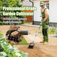 Garden Hand-Held Rotating Tiller for Home and Garden Soil Cultivation-Black