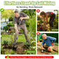 Garden Hand-Held Rotating Tiller for Home and Garden Soil Cultivation-Black