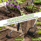 Garden Hand-Held Rotating Tiller for Home and Garden Soil Cultivation-Black