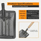 Stainless Steel Garden Sieve Shovel for Soil and Compost Screening-Grey