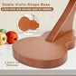 Embroidery Stand Beech Wood Violin Base Clamp Cross Stitch Holder Adjustable Height and Angle, Stable Violin-Shaped Base, Universal Clamp Fits Most Hoops, Premium Beech Wood Construction