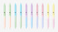Gel Pens, 5 Pcs Black Ink Pens for Women, 0.7mm Medium Point Smooth Writing Pens with Silicone Grip, High-End Series Metal Clip Retractable Pens for Journaling Note Taking (5 Pcs Pastel)