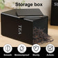 3Pcs Tea Coffee Sugar Canisters Set, Metal Coffee and Sugar Containers, Versatile Kitchen Storage Jars with Airtight Lids, Space Saving Food Canisters Set for Home Kitchen (Black)
