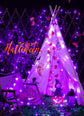 Solar String Lights Outdoor Waterproof, LED Outdoor Light | Solar Fairy Lights with 8 Lighting Modes, IP65 Waterproof Solar Christmas Halloween Lights for Outdoor Outside Tree Patio - Purple - Size 72ft 200-LED String Light