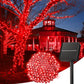 Solar String Lights Outdoor Waterproof, LED Outdoor Light | Solar Fairy Lights with 8 Lighting Modes, IP65 Waterproof Solar Christmas Halloween Lights for Outdoor Outside Tree Patio - Red - Size 22ft 30-LED String Light
