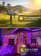 Solar String Lights Outdoor, 2 Pack LED Solar Outdoor Lights | Solar Fairy Lights with 8 Lighting Modes, Waterproof Solar Christmas Halloween  Lights for Outside Tree Garden Balcony Gazebo Party - Purple - Size 22ft 30-LED String Light
