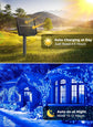 Solar String Lights Outdoor Waterproof, LED Outdoor Light | Solar Fairy Lights with 8 Lighting Modes, IP65 Waterproof Solar Christmas Halloween Lights for Outdoor Outside Tree Patio - Blue - Size 22ft 30-LED String Light
