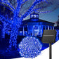Solar String Lights Outdoor Waterproof, LED Outdoor Light | Solar Fairy Lights with 8 Lighting Modes, IP65 Waterproof Solar Christmas Halloween Lights for Outdoor Outside Tree Patio - Blue - Size 105ft 300-LED String Light