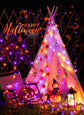 Solar String Lights Outdoor Waterproof, LED Outdoor Light | Solar Fairy Lights with 8 Lighting Modes, IP65 Waterproof Solar Christmas Halloween Lights for Outdoor Outside Tree Patio - Orange Purple - Size 72ft 200-LED String Light