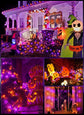 Solar String Lights Outdoor, 2 Pack LED Solar Outdoor Lights | Solar Fairy Lights with 8 Lighting Modes, Waterproof Solar Christmas Halloween  Lights for Outside Tree Garden Balcony Gazebo Party - Orange Purple - Size 22ft 30-LED String Light