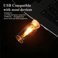 2 Pack USB LED Night Light, Portable Touch-Control Flame Atmosphere Lamp for Car, Bedroom, Camping, and Parties, USB-Powered, Realistic Flame Design, Ideal for Vehicle & Home Décor