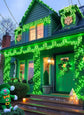 Solar String Lights Outdoor, 2 Pack LED Solar Outdoor Lights | Solar Fairy Lights with 8 Lighting Modes, Waterproof Solar Christmas Halloween  Lights for Outside Tree Garden Balcony Gazebo Party - Green - Size 105ft 300-LED String Light