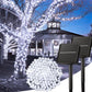 Solar String Lights Outdoor, 2 Pack LED Solar Outdoor Lights | Solar Fairy Lights with 8 Lighting Modes, Waterproof Solar Christmas Halloween  Lights for Outside Tree Garden Balcony Gazebo Party - White - Size 40ft 100-LED String Light