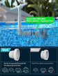 Upgrade Pool Fountain - Dual Spray Water Fountains for Above Ground/Inground Pools, 2-in-1 Adjustable Waterfall Pool Sprinkler Fountain