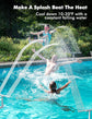 Upgrade Pool Fountain - Dual Spray Water Fountains for Above Ground/Inground Pools, 2-in-1 Adjustable Waterfall Pool Sprinkler Fountain