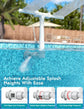 Upgrade Pool Fountain - Dual Spray Water Fountains for Above Ground/Inground Pools, 2-in-1 Adjustable Waterfall Pool Sprinkler Fountain