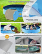 63*12in Foldable Dog Pet Bath Pool Collapsible Dog Pet Pool Bathing Tub Teen Pool Doggie Wading Pool for Puppy Small Medium Large Dogs Cats and Teen - Blue - Size 63*12in
