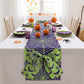 Halloween Table Runner 72 in with Big Bows Spillproof Pumpkin Ghost Spill-proof/Water-resistant,3D Statement Bow-Knot,Premium Heavyweight Fabric,Spillproof Coating & Outdoor Ready - Multi - Size A