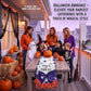 Halloween Table Runner 72 in with Big Bows Spillproof Pumpkin Ghost Spill-proof/Water-resistant,3D Statement Bow-Knot,Premium Heavyweight Fabric,Spillproof Coating & Outdoor Ready - Multi - Size E