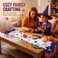 Halloween Table Runner 72 in with Big Bows Spillproof Pumpkin Ghost Spill-proof/Water-resistant,3D Statement Bow-Knot,Premium Heavyweight Fabric,Spillproof Coating & Outdoor Ready - Multi - Size E