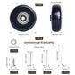 4 pcs Luggage Wheels Replacement 50mm Suitcase Wheels Replacement kit Universal Precision Ball Bearing,Swivel Caster Wheels for Replacement Luggage Travel Suitcase Caster