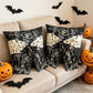 Halloween Pillow Covers Set of 2，18X18 Inch Autumn Bow Decorative Holloween Cushion Cases for Sofa Couch Home Decor - Black - Size 18*18in