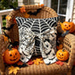Halloween Pillow Covers Set of 2，18X18 Inch Autumn Bow Decorative Holloween Cushion Cases for Sofa Couch Home Decor - Black - Size 18*18in