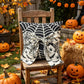Halloween Pillow Covers Set of 2，18X18 Inch Autumn Bow Decorative Holloween Cushion Cases for Sofa Couch Home Decor - Black - Size 18*18in