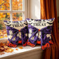 Halloween Pillow Covers Set of 2，18X18 Inch Autumn Bow Decorative Holloween Cushion Cases for Sofa Couch Home Decor - Black - Size 18*18in