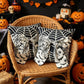 Halloween Pillow Covers Set of 2，18X18 Inch Autumn Bow Decorative Holloween Cushion Cases for Sofa Couch Home Decor - Red - Size 18*18in