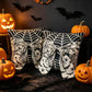 Halloween Pillow Covers Set of 2，18X18 Inch Autumn Bow Decorative Holloween Cushion Cases for Sofa Couch Home Decor - White - Size 18*18in