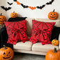Halloween Pillow Covers Set of 2，18X18 Inch Autumn Bow Decorative Holloween Cushion Cases for Sofa Couch Home Decor - White - Size 18*18in