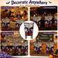 Halloween Dining Chair Slipcover Spooky Chair Back Covers Stretchable Washable Chair Protective Covers for Dining Room Kitchen Office Hotel Seat Decor - F - Size 1Pack
