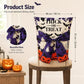 Halloween Dining Chair Slipcover Spooky Chair Back Covers Stretchable Washable Chair Protective Covers for Dining Room Kitchen Office Hotel Seat Decor - F - Size 4Pack