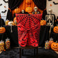 Halloween Dining Chair Slipcover Spooky Chair Back Covers Stretchable Washable Chair Protective Covers for Dining Room Kitchen Office Hotel Seat Decor - F - Size 4Pack